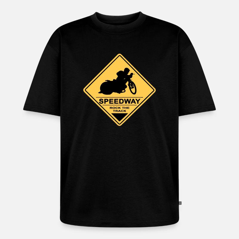 Speedway - T-shirt Premium bio oversize Unisexe - noir