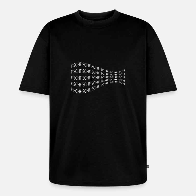 Fisch - Unisex Premium Oversized Bio T-Shirt - Schwarz