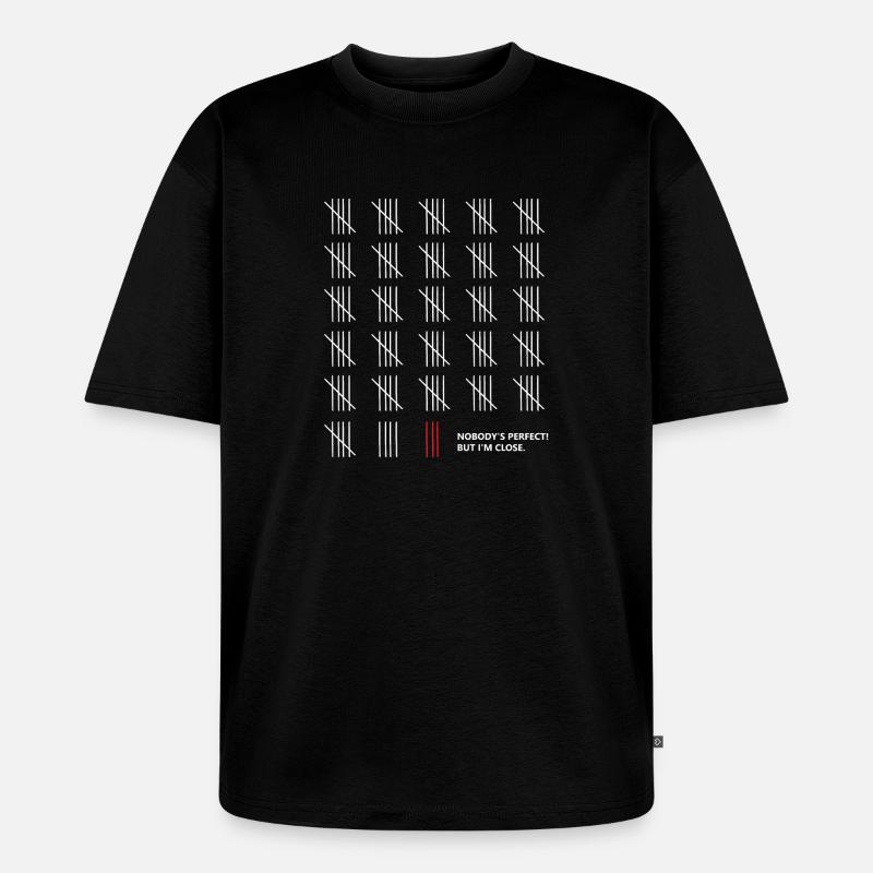 Counting - Unisex Premium Oversized Bio T-Shirt - Schwarz