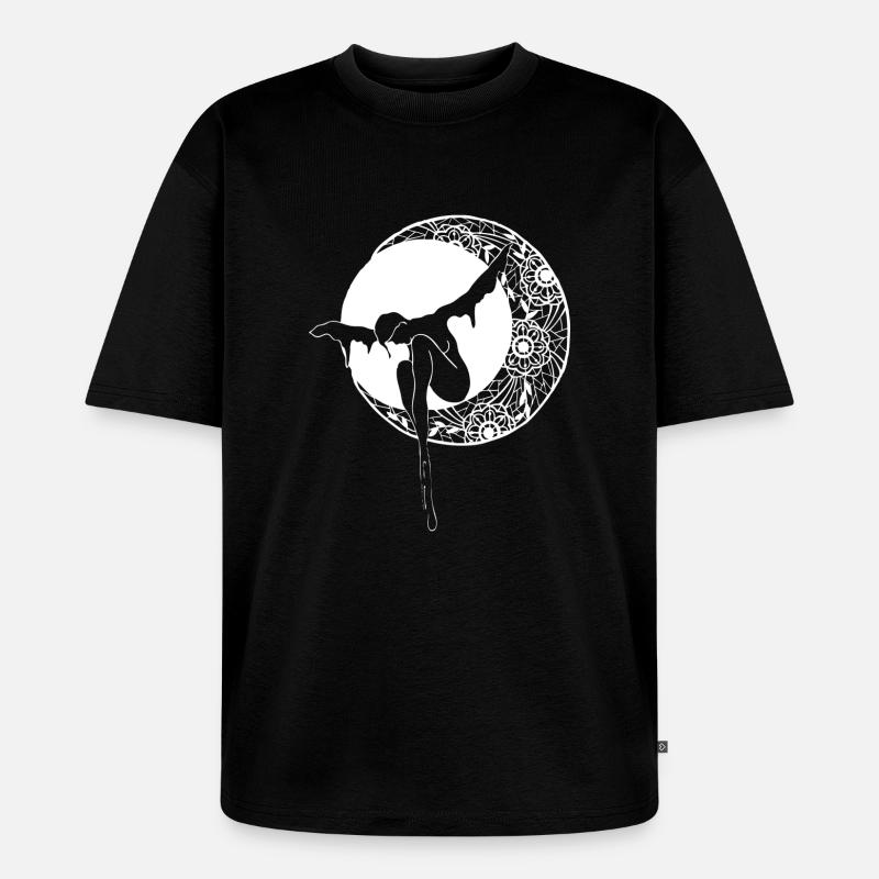 Mond der Spitze - Unisex Premium Oversized Bio T-Shirt - Schwarz