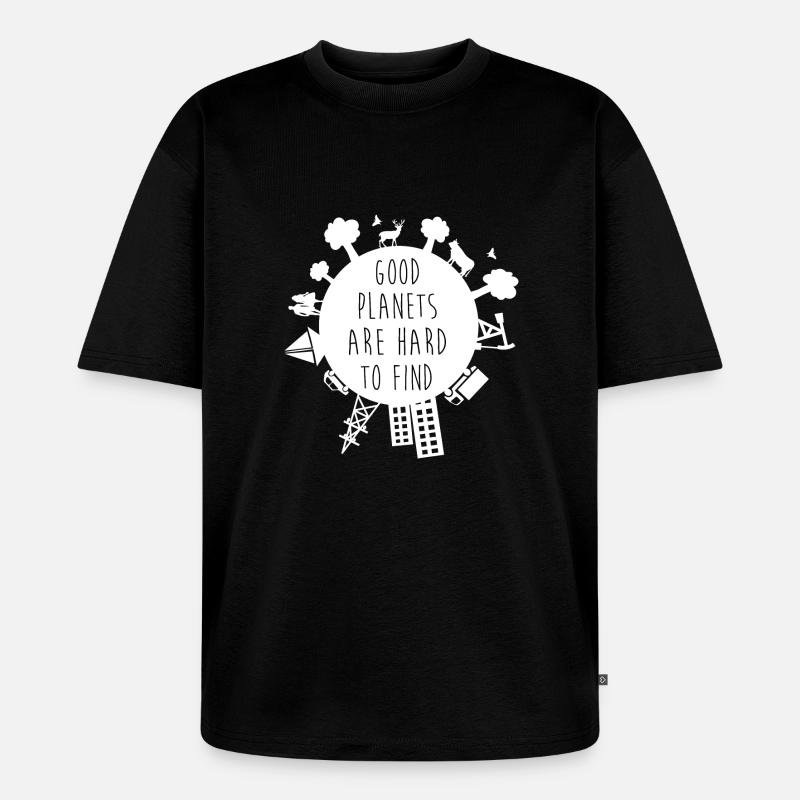 Planet B? - Unisex Premium Oversized Bio T-Shirt - Schwarz