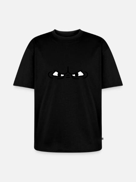 Evil eye Monster eyes - Unisex Premium Oversized Organic T-Shirt - black