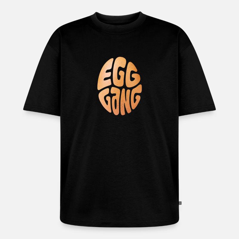 König der Eiertextur - Unisex Premium Oversized Bio T-Shirt - Schwarz