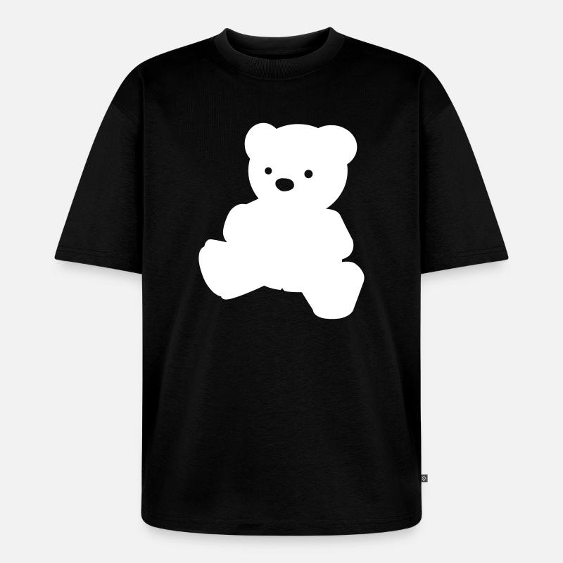 Ein einfacher Teddybär - Unisex Premium Oversized Bio T-Shirt - Schwarz