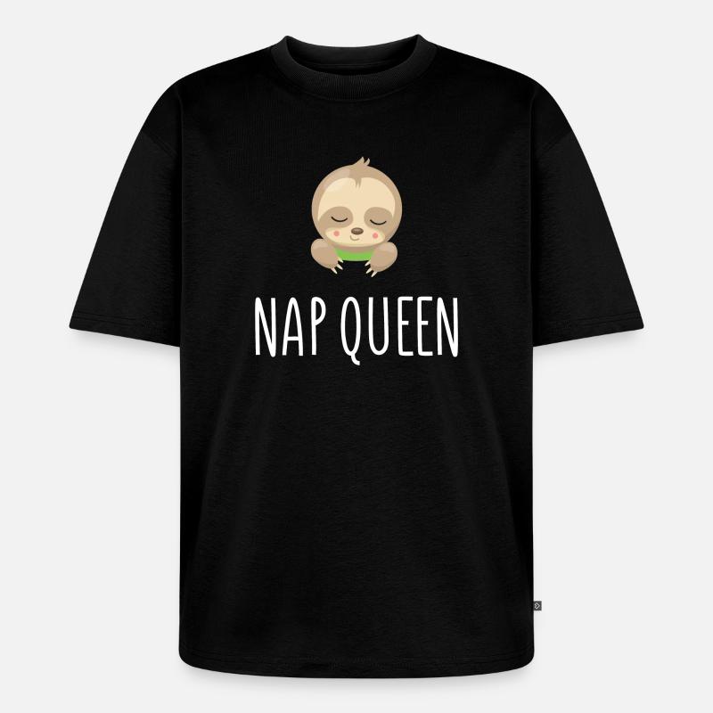 Nap Queen - Unisex Premium Oversized Bio T-Shirt - Schwarz