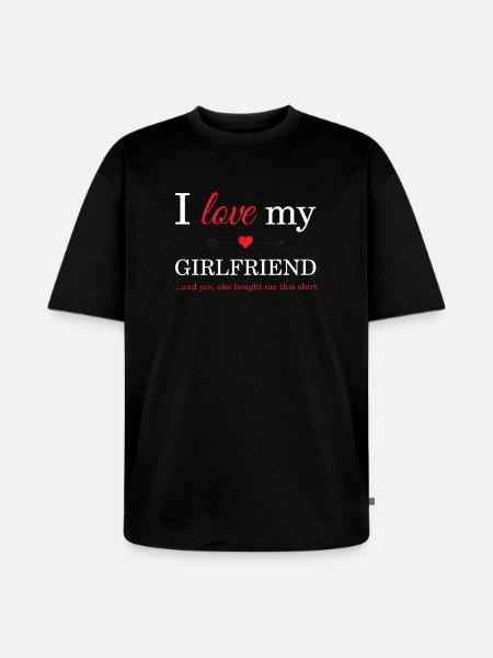 J'aime ma copine - T-shirt Premium bio oversize Unisexe - noir