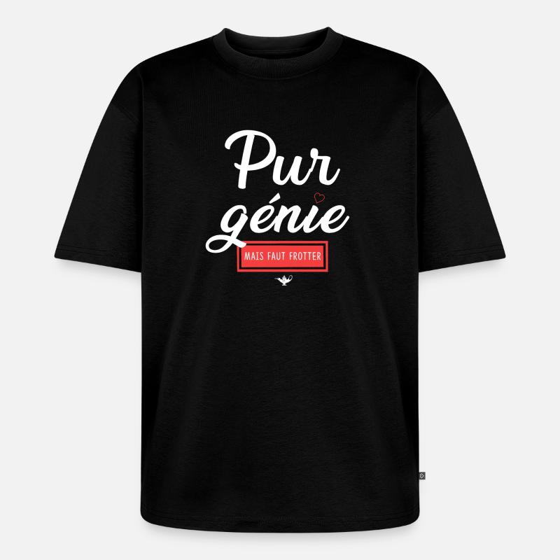 Humour and Emotion Chatastrophe - Unisex Premium Oversized Organic T-Shirt - black