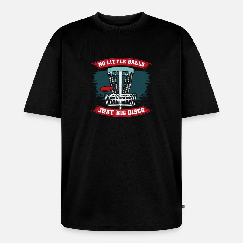 Disc Golf - Unisex Premium Oversized Bio T-Shirt - Schwarz
