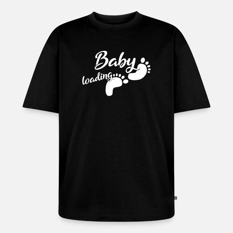 Baby Loading - Unisex Premium Oversized Bio T-Shirt - Schwarz