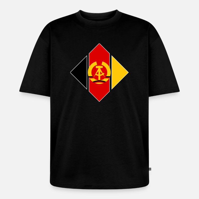 Abzeichen Luftstreitkräfte der NVA - Unisex Premium Oversized Bio T-Shirt - Schwarz