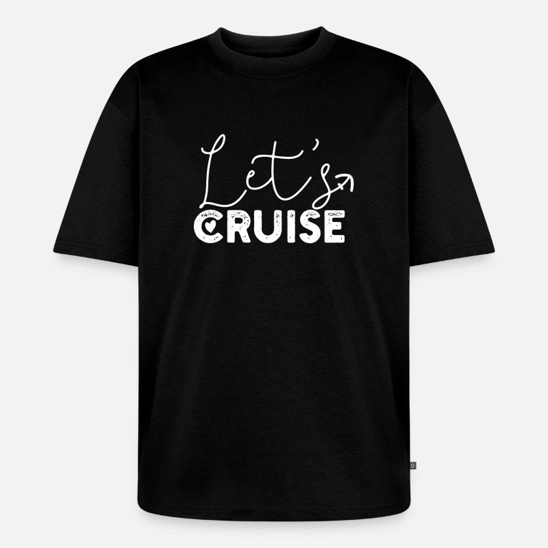 Kreuzfahrt Schiff - Unisex Premium Oversized Bio T-Shirt - Schwarz