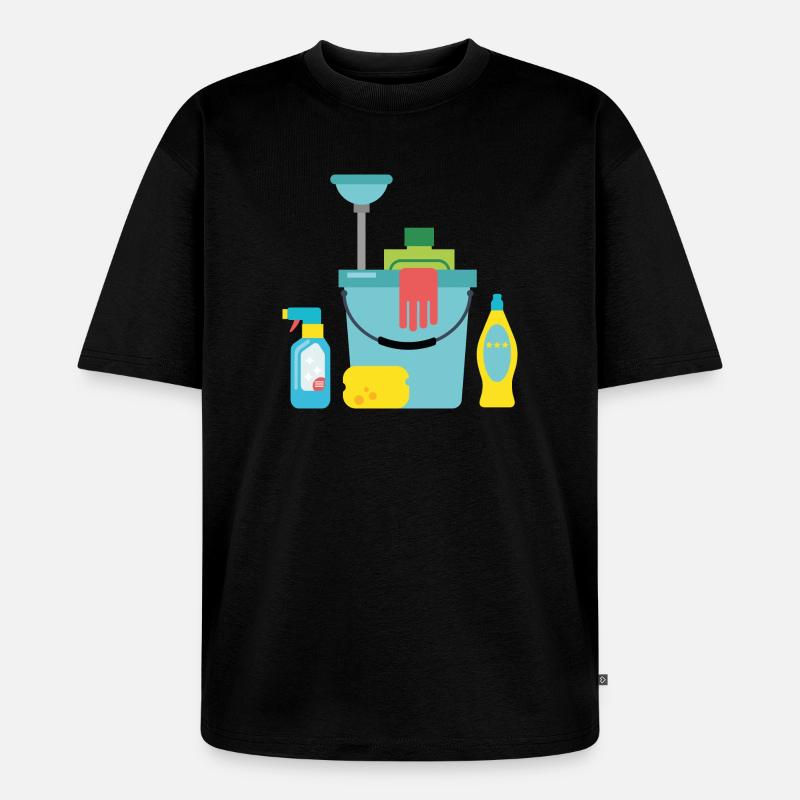 Putzmittel - Unisex Premium Oversized Bio T-Shirt - Schwarz
