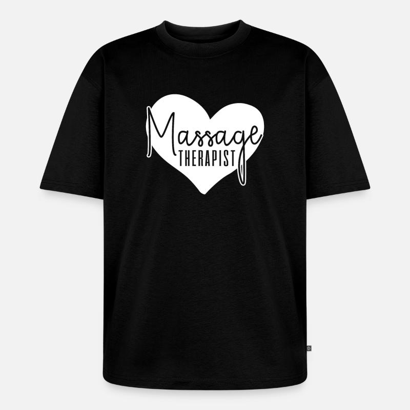 Massagetherapeut Massagetherapie - Unisex Premium Oversized Bio T-Shirt - Schwarz