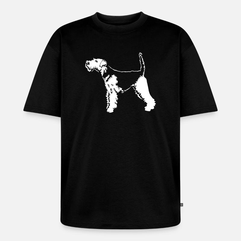 Welsh Terrier "Black Edition" - Unisex Premium Oversized Bio T-Shirt - Schwarz