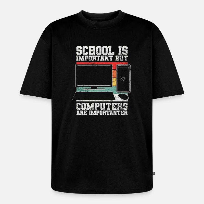 Computer Programmierer - Unisex Premium Oversized Bio T-Shirt - Schwarz