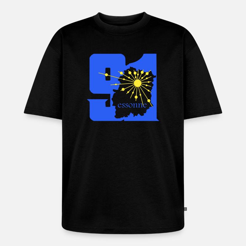 Essonne - Unisex Premium Oversized Bio T-Shirt - Schwarz