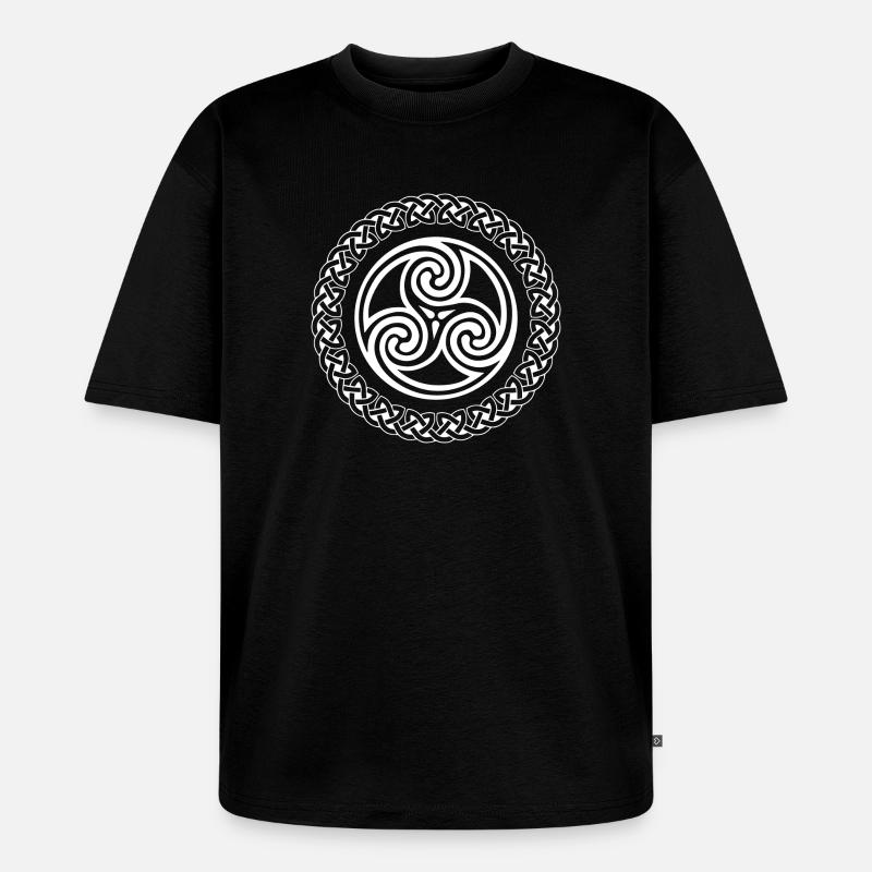 Celtic Knot - Unisex Premium Oversized Bio T-Shirt - Schwarz