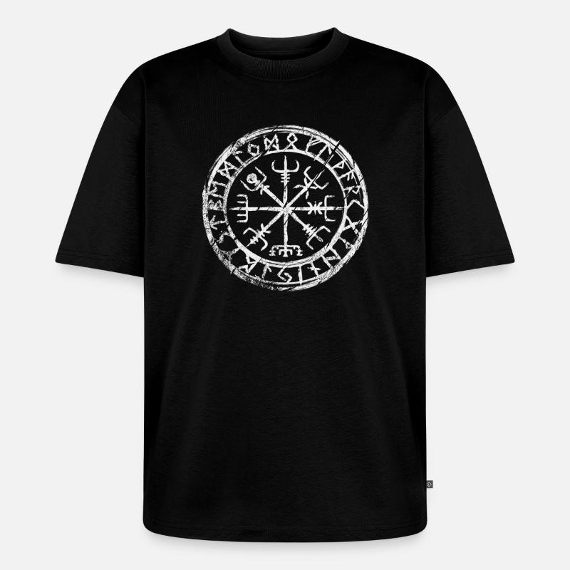 Vegvisir - Unisex Premium Oversized Bio T-Shirt - Schwarz