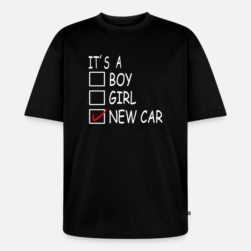 Neues Auto - Unisex Premium Oversized Bio T-Shirt - Schwarz