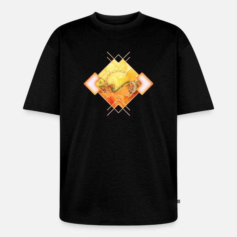 Roses élégantes avec notes d’ouverture - T-shirt Premium bio oversize Unisexe - noir
