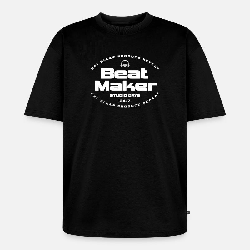 Beat Maker Studio Days - Unisex Premium Oversized Bio T-Shirt - Schwarz