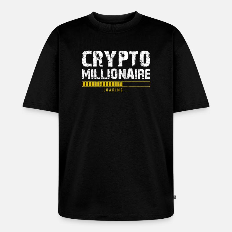 Krypto-Millionär - Unisex Premium Oversized Bio T-Shirt - Schwarz