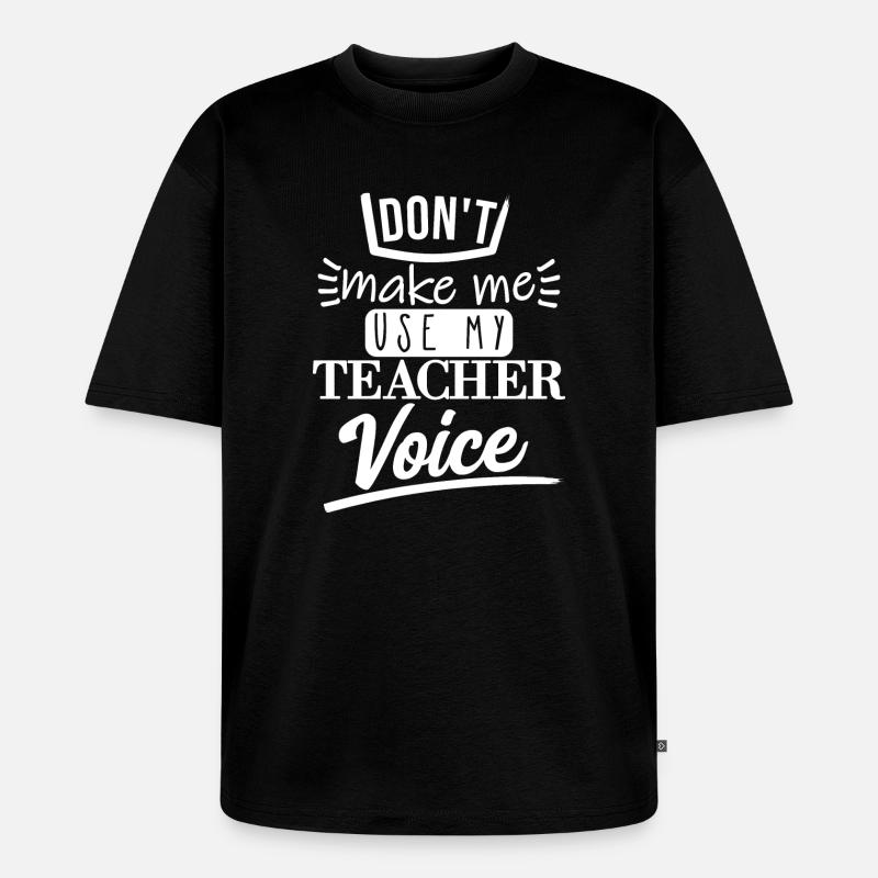 Ne me faites pas l’utiliser (blanc) - T-shirt Premium bio oversize Unisexe - noir