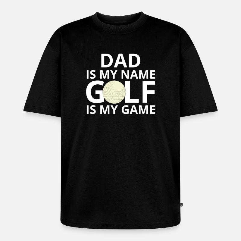 Golf, Golfer, Golffan - Unisex Premium Oversized Bio T-Shirt - Schwarz