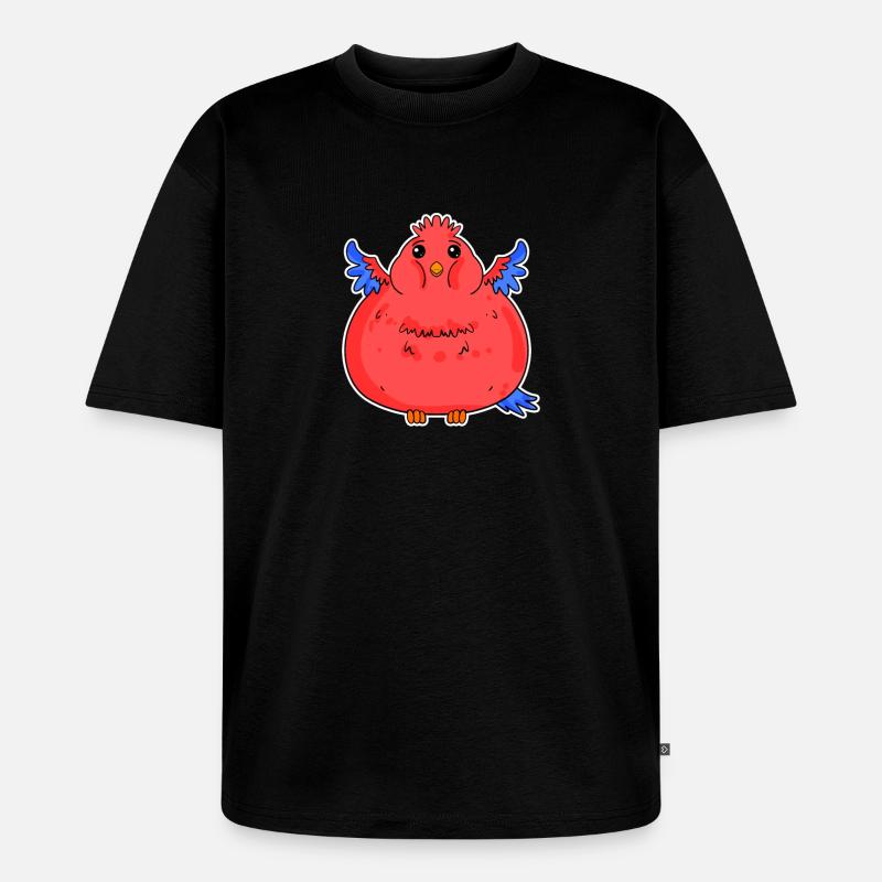 Grosse bite de perroquet drôle - T-shirt Premium bio oversize Unisexe - noir