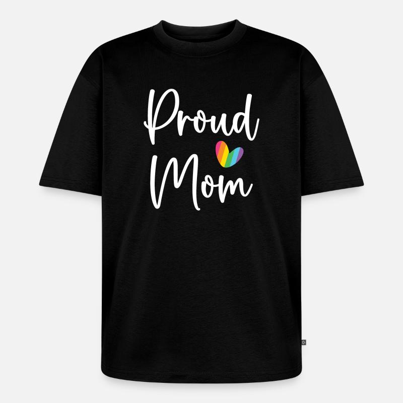 Stolze Mama - Unisex Premium Oversized Bio T-Shirt - Schwarz