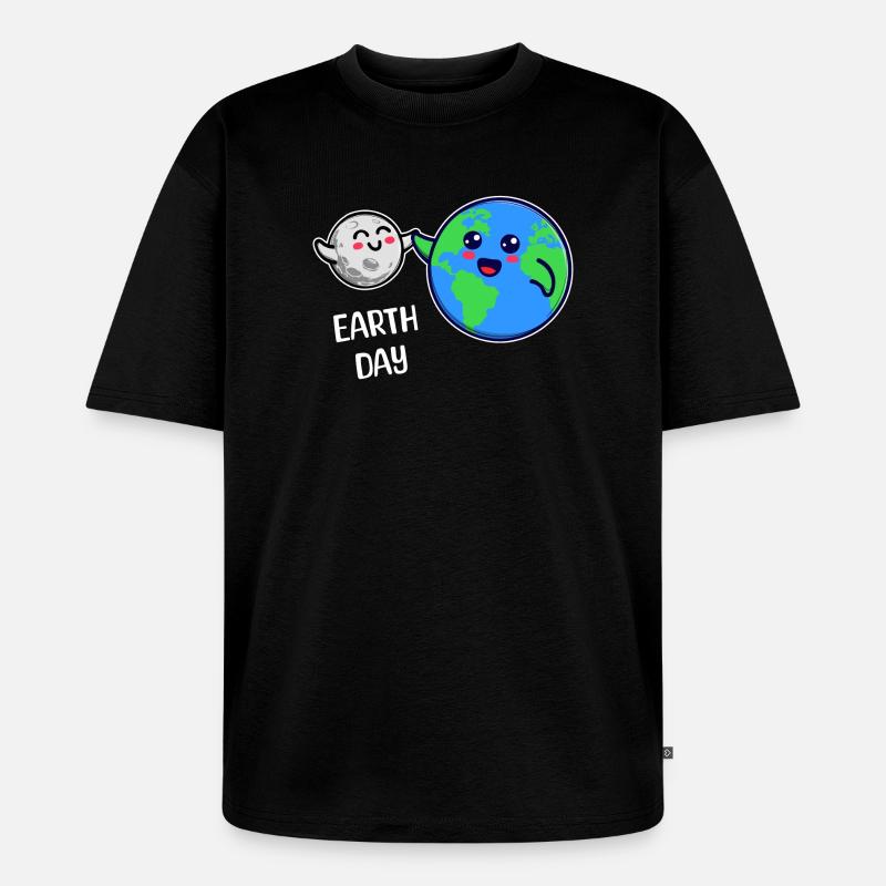 Mutter Erde Umwelt Umweltfreundlich Statement - Unisex Premium Oversized Bio T-Shirt - Schwarz
