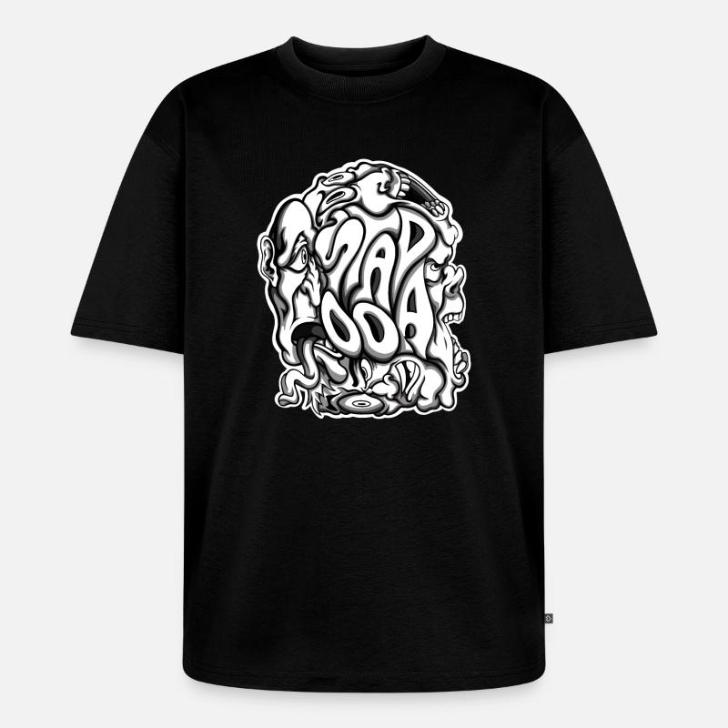 Stapooa2 - Unisex Premium Oversized Organic T-Shirt - black