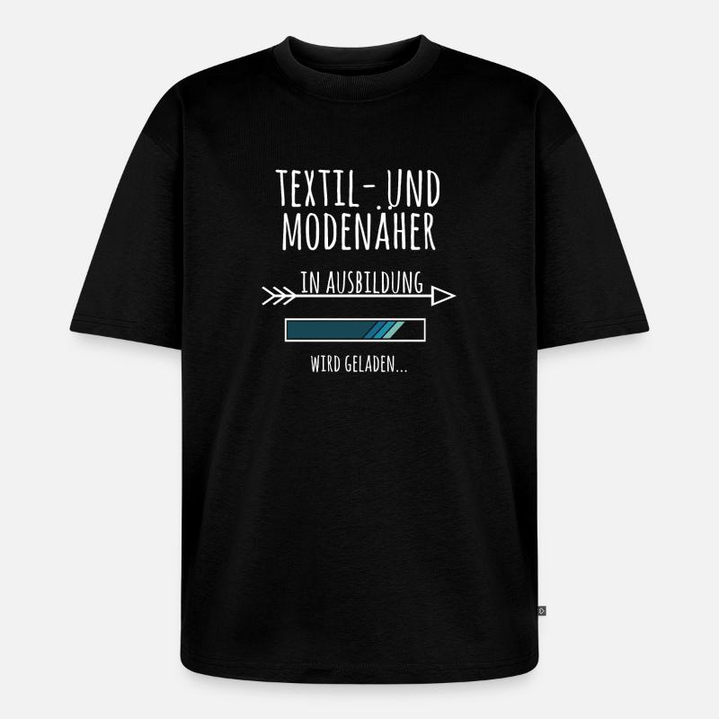 Textil und Modenäher Ausbildung Beruf Geschenk - Unisex Premium Oversized Bio T-Shirt - Schwarz