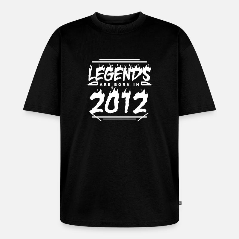 2012 - Année 2012 - Année 2012 - T-shirt Premium bio oversize Unisexe - noir