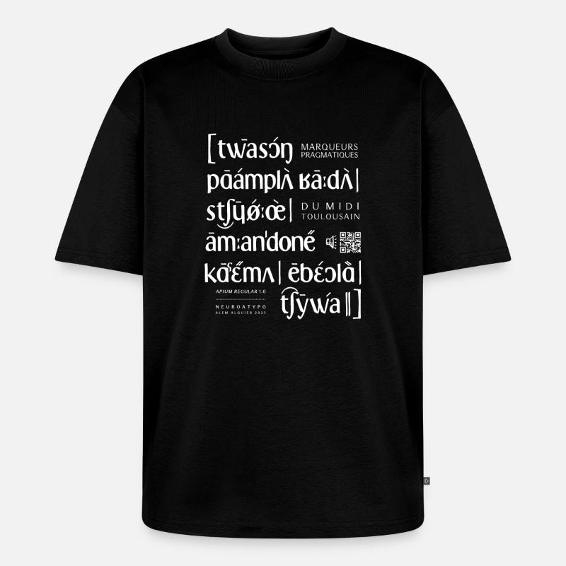 apium - API - Unisex Premium Oversized Bio T-Shirt - Schwarz