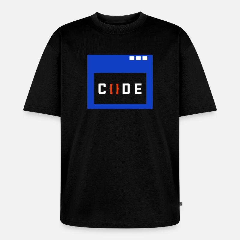 Coder Geld Verdienen Angestellter Arbeit Erfolg - Unisex Premium Oversized Bio T-Shirt - Schwarz
