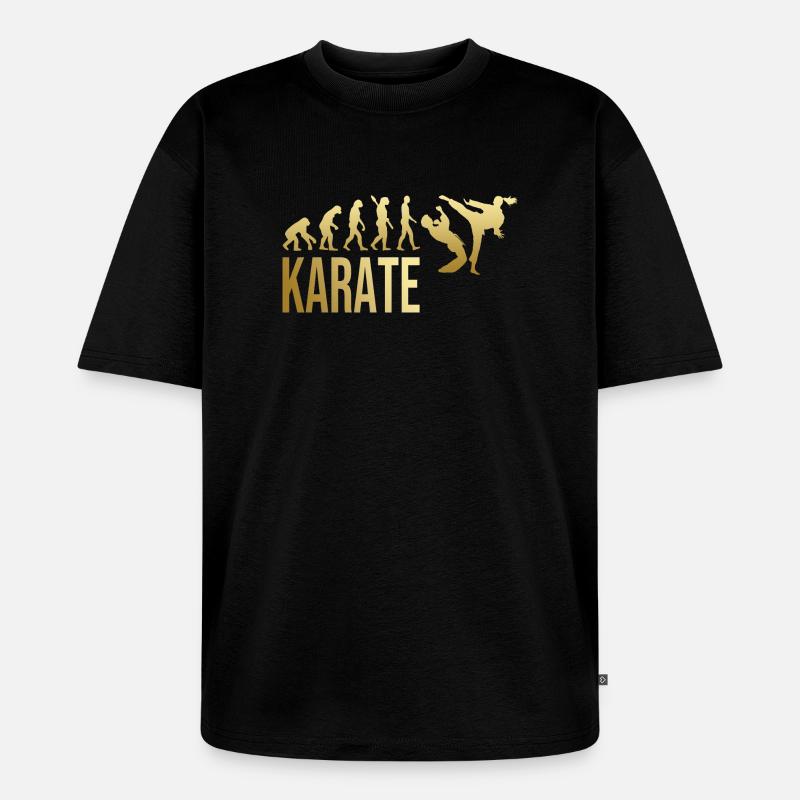 Evolution Karate - Unisex Premium Oversized Bio T-Shirt - Schwarz