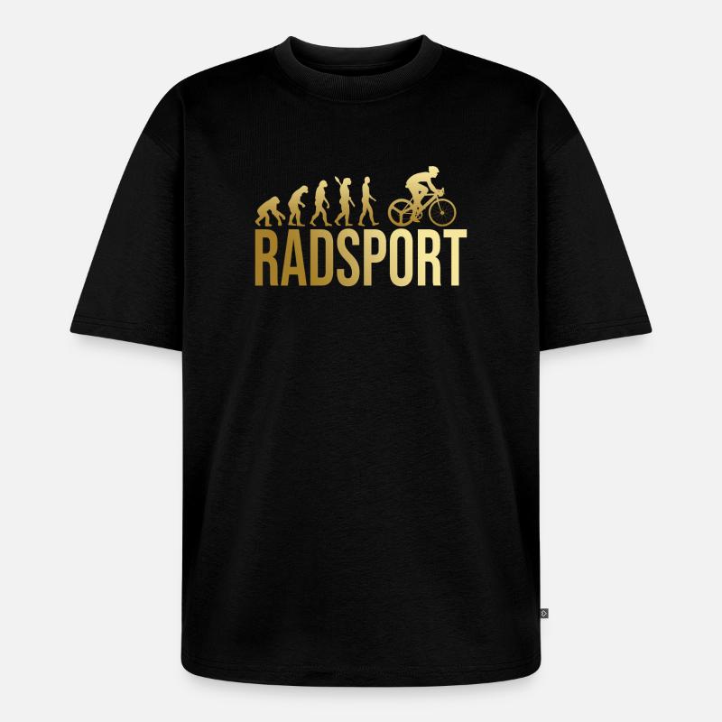 Evolution Radsport - Unisex Premium Oversized Bio T-Shirt - Schwarz