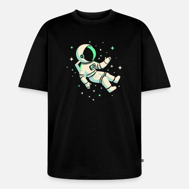 Astronaut - Unisex Premium Oversized Bio T-Shirt - Schwarz