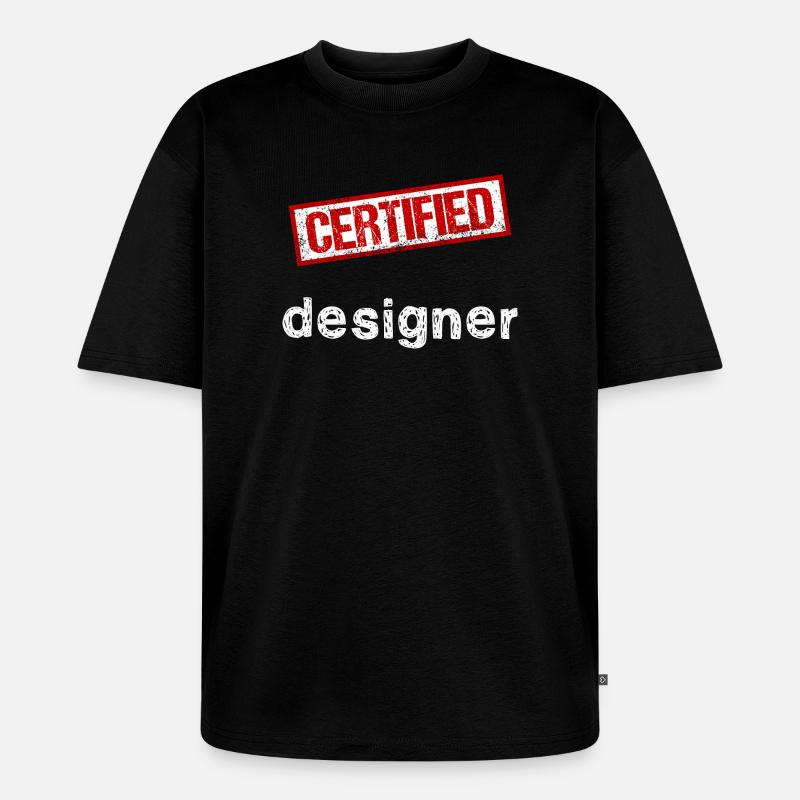 Designer - Unisex Premium Oversized Bio T-Shirt - Schwarz
