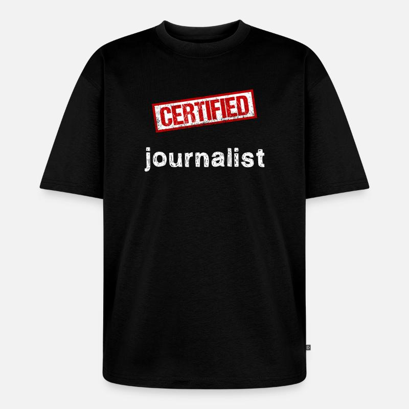 Journalist - Unisex Premium Oversized Bio T-Shirt - Schwarz