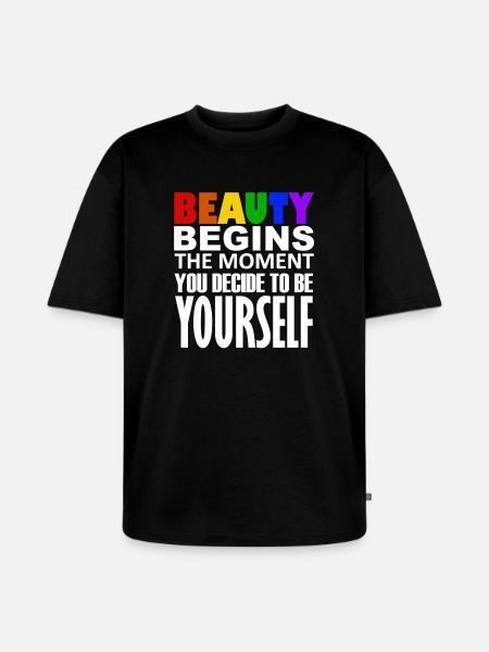 LGBTQIA+ - Unisex Premium Oversized Organic T-Shirt - black