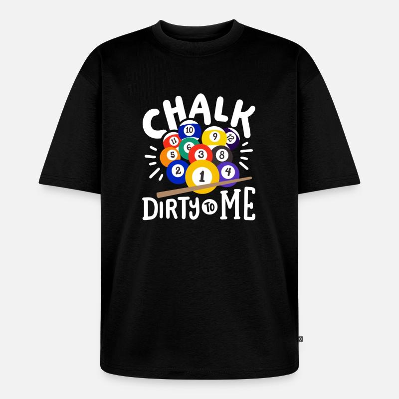 Poolspieler Billard - Unisex Premium Oversized Bio T-Shirt - Schwarz