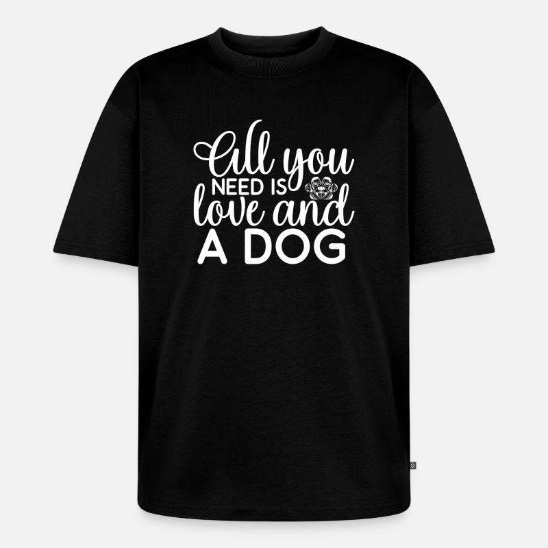 Allyouneed - Unisex Premium Oversized Bio T-Shirt - Schwarz