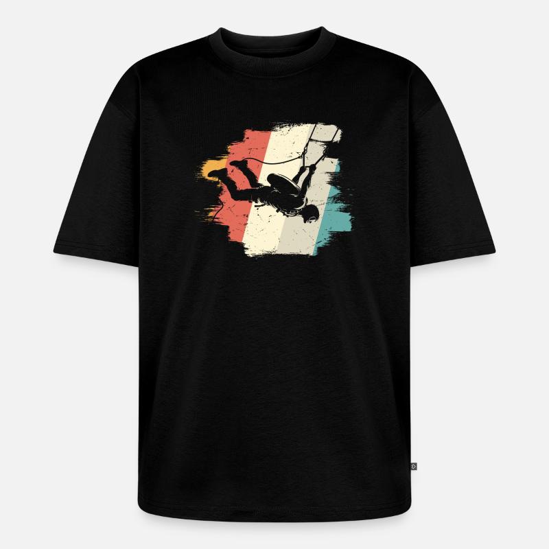 Abenteuer in der Luft - Unisex Premium Oversized Bio T-Shirt - Schwarz