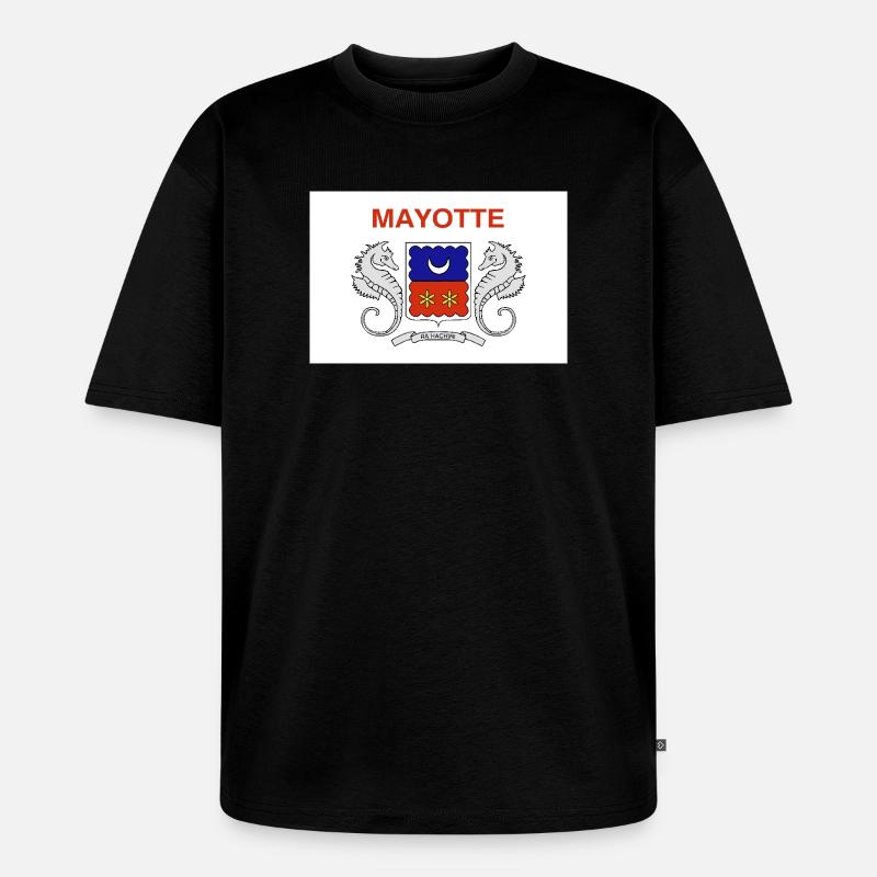 Mayotte - Unisex Premium Oversized Bio T-Shirt - Schwarz