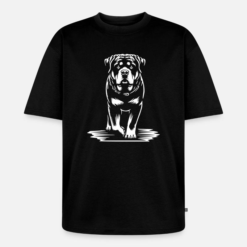 Rottweiler "Black Edition" - Unisex Premium Oversized Bio T-Shirt - Schwarz