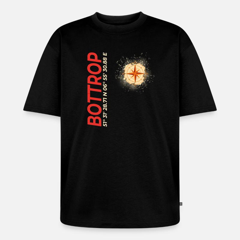 Bottrop - Unisex Premium Oversized Bio T-Shirt - Schwarz