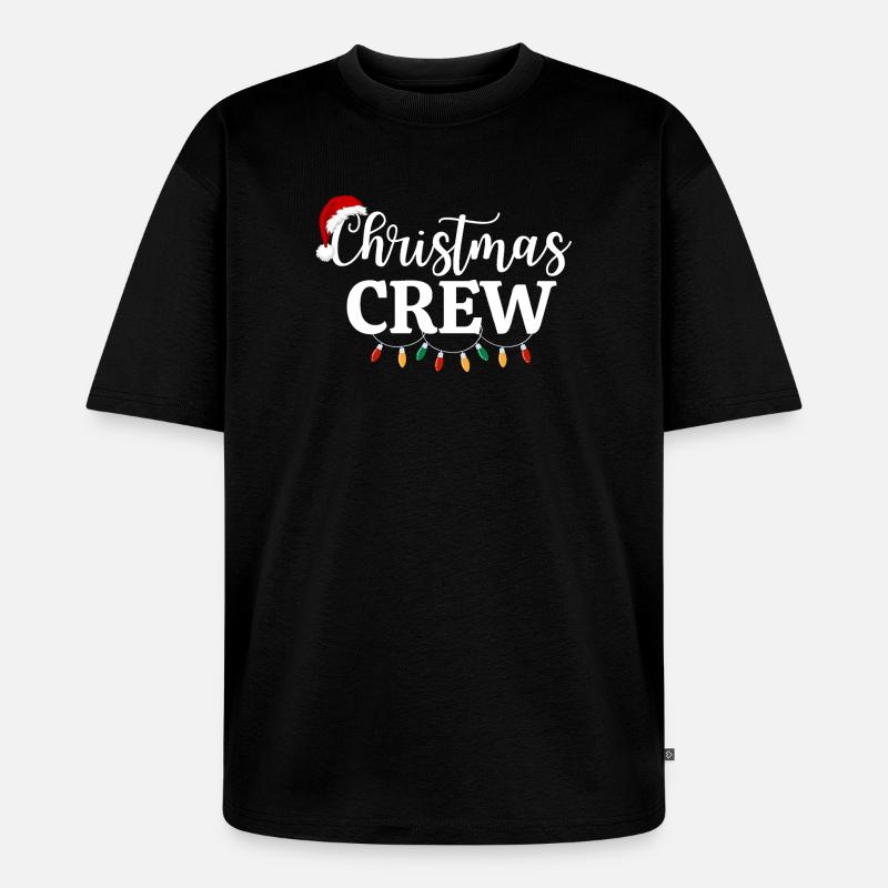 WEIHNACHTSCREW - Unisex Premium Oversized Bio T-Shirt - Schwarz