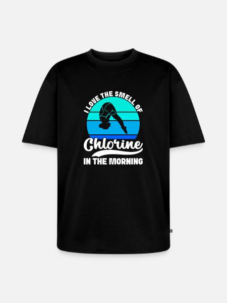 Diving diving board - Unisex Premium Oversized Organic T-Shirt - black